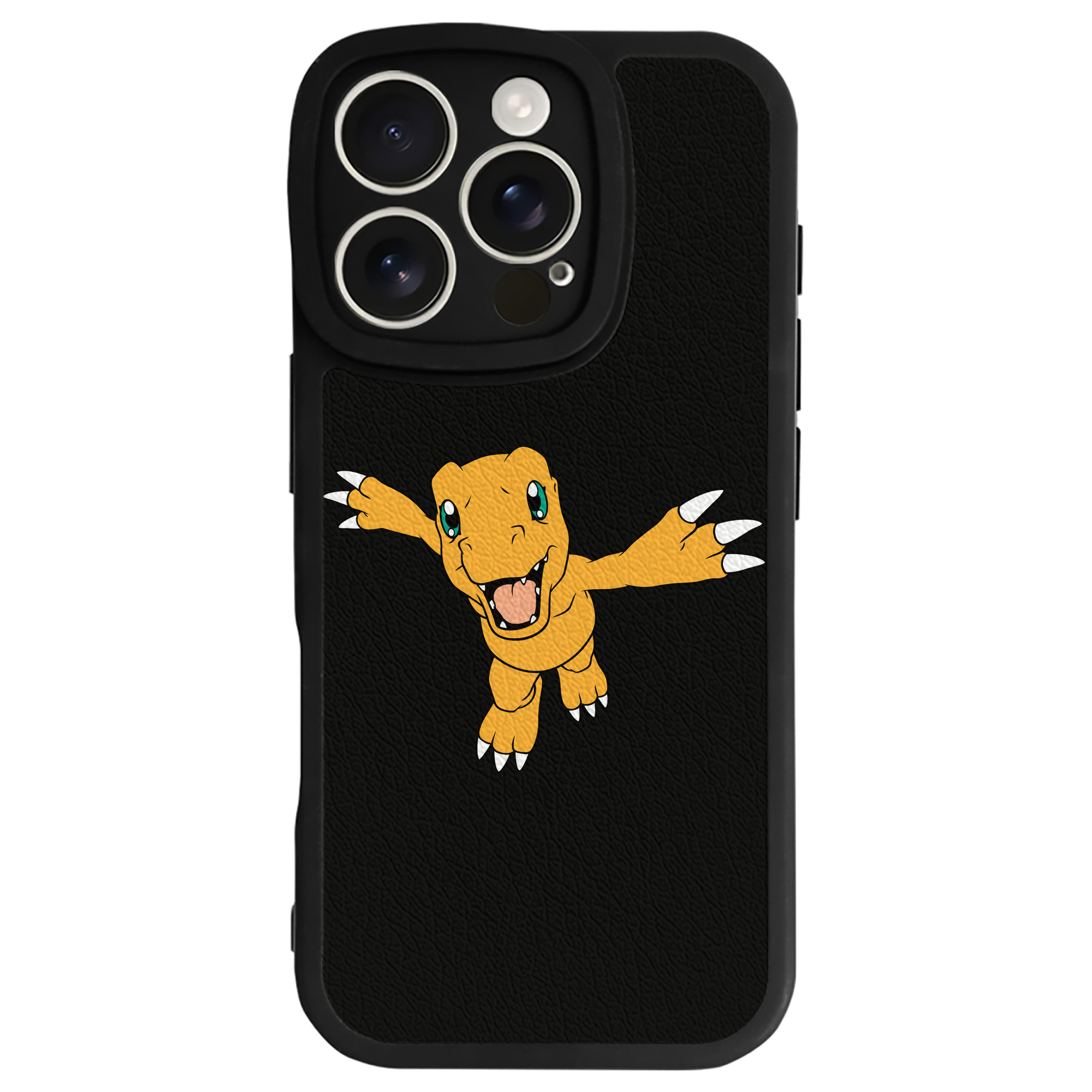 （画像用） Digimon デジタルモンスター/デジモン 【iPhone 16シリーズ対応】シリコンスマホケース（レザー調） 材質：シリコン